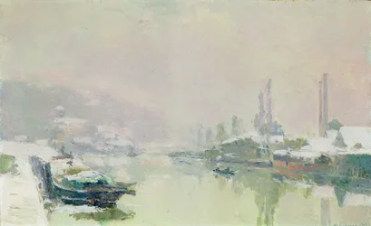 Die Île Lacroix im Schnee, 1893